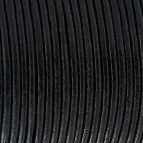 black leather cord - diameter 3mm | 2mt