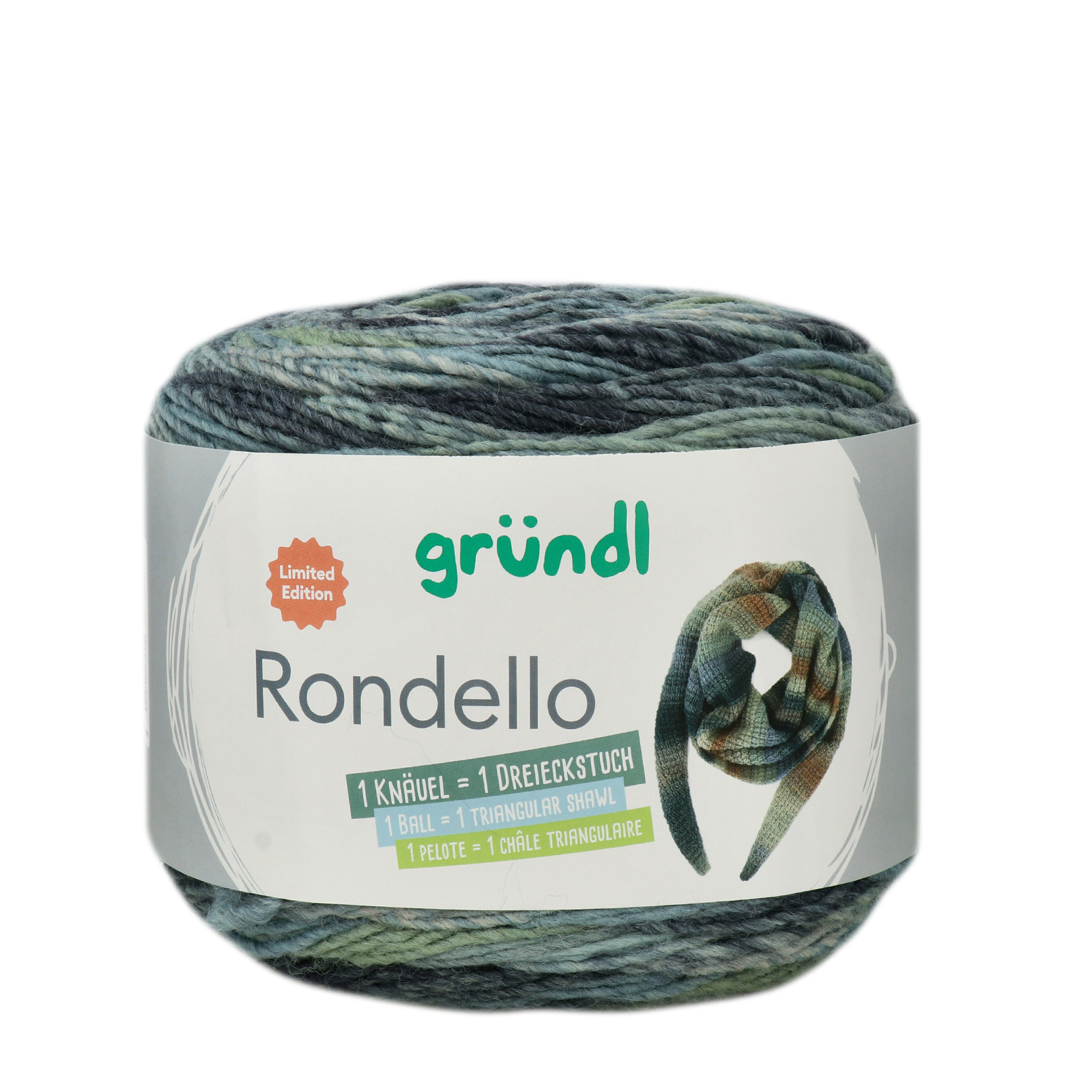 gründl rondello - green/blue (05) - 200gr (600mt) | 1pc