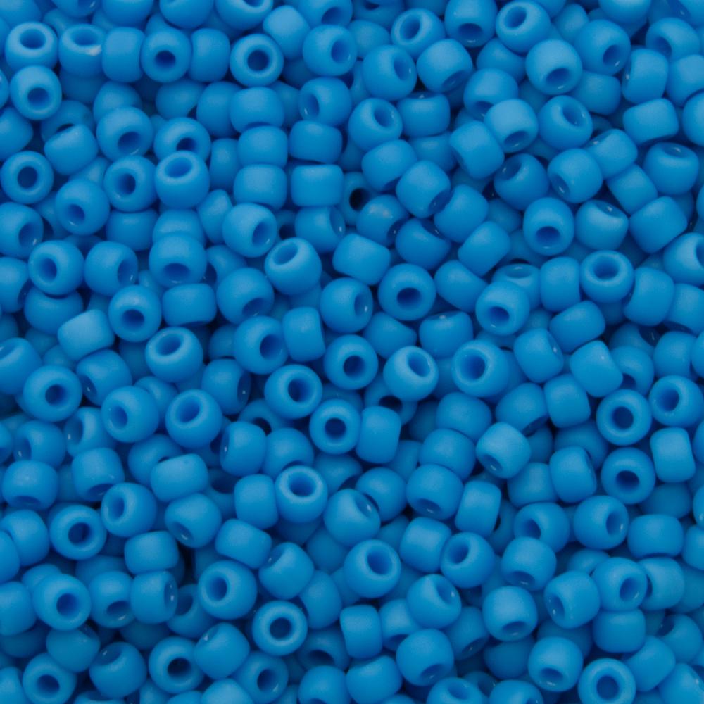 saatperlen toho 8/0 opaque frosted cornflower (43df) | 10gr