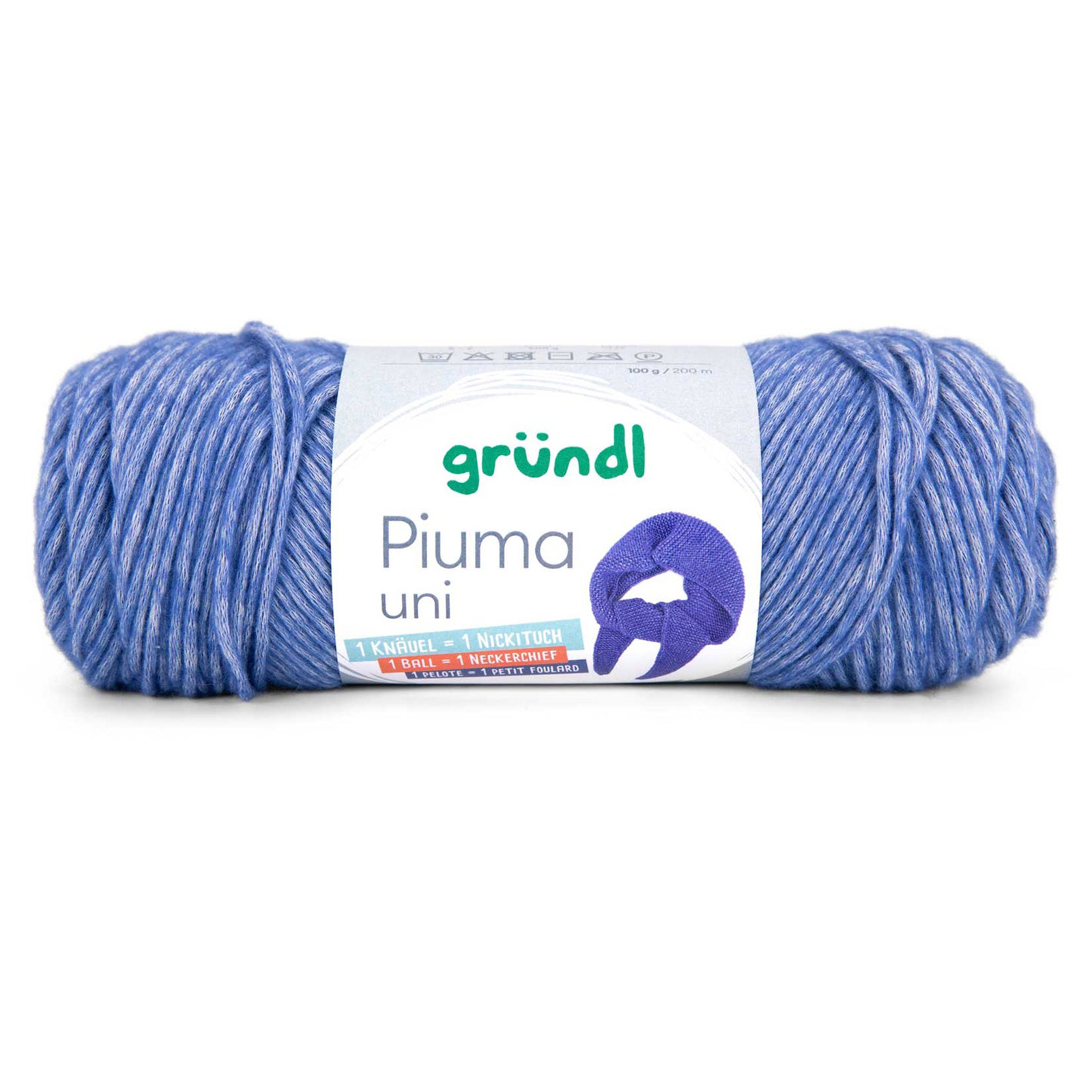 gründl piuma uni - ink blue (15) - 100gr (200mt) | 1pc