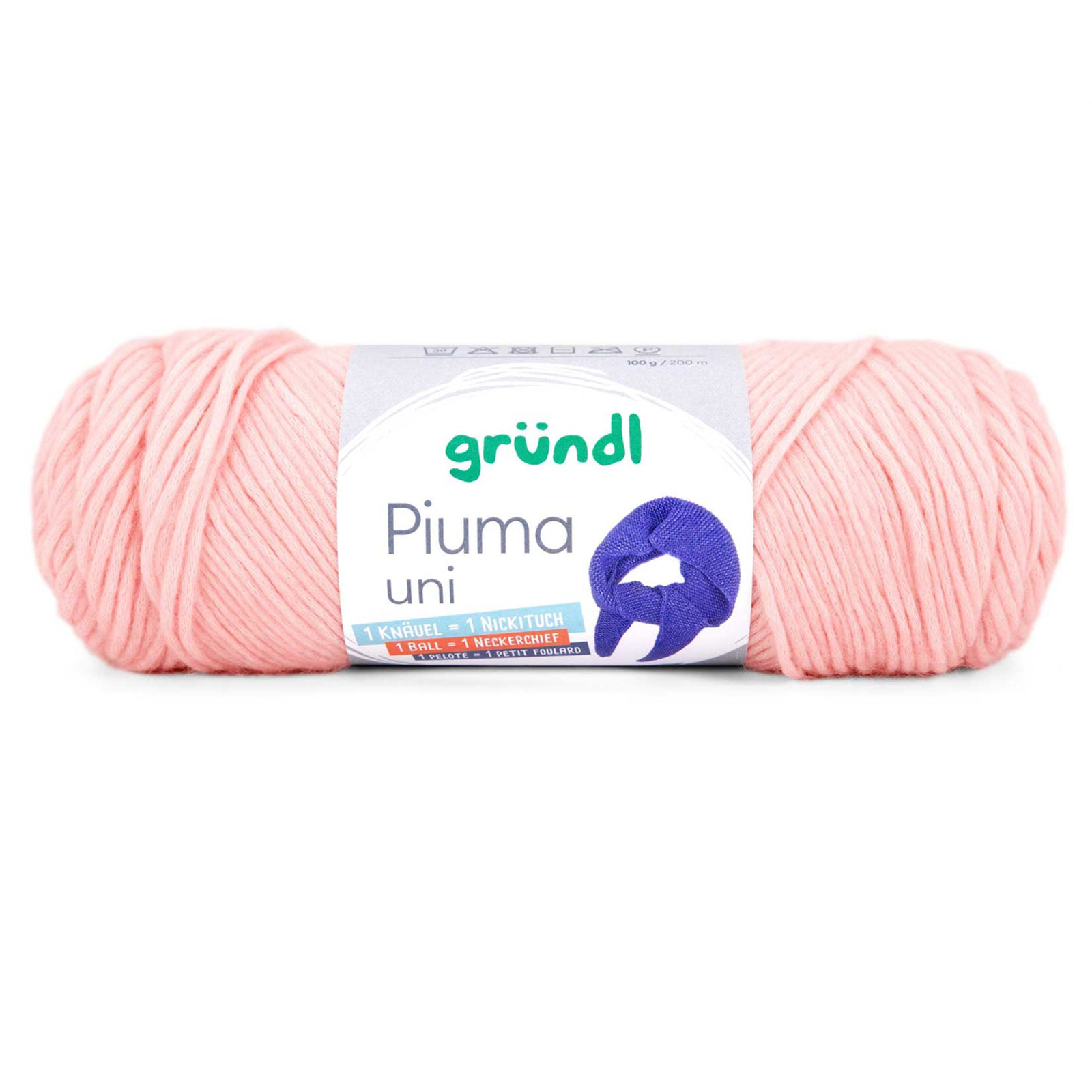 gründl piuma uni - rose (03) - 100gr (200mt) | 1pc