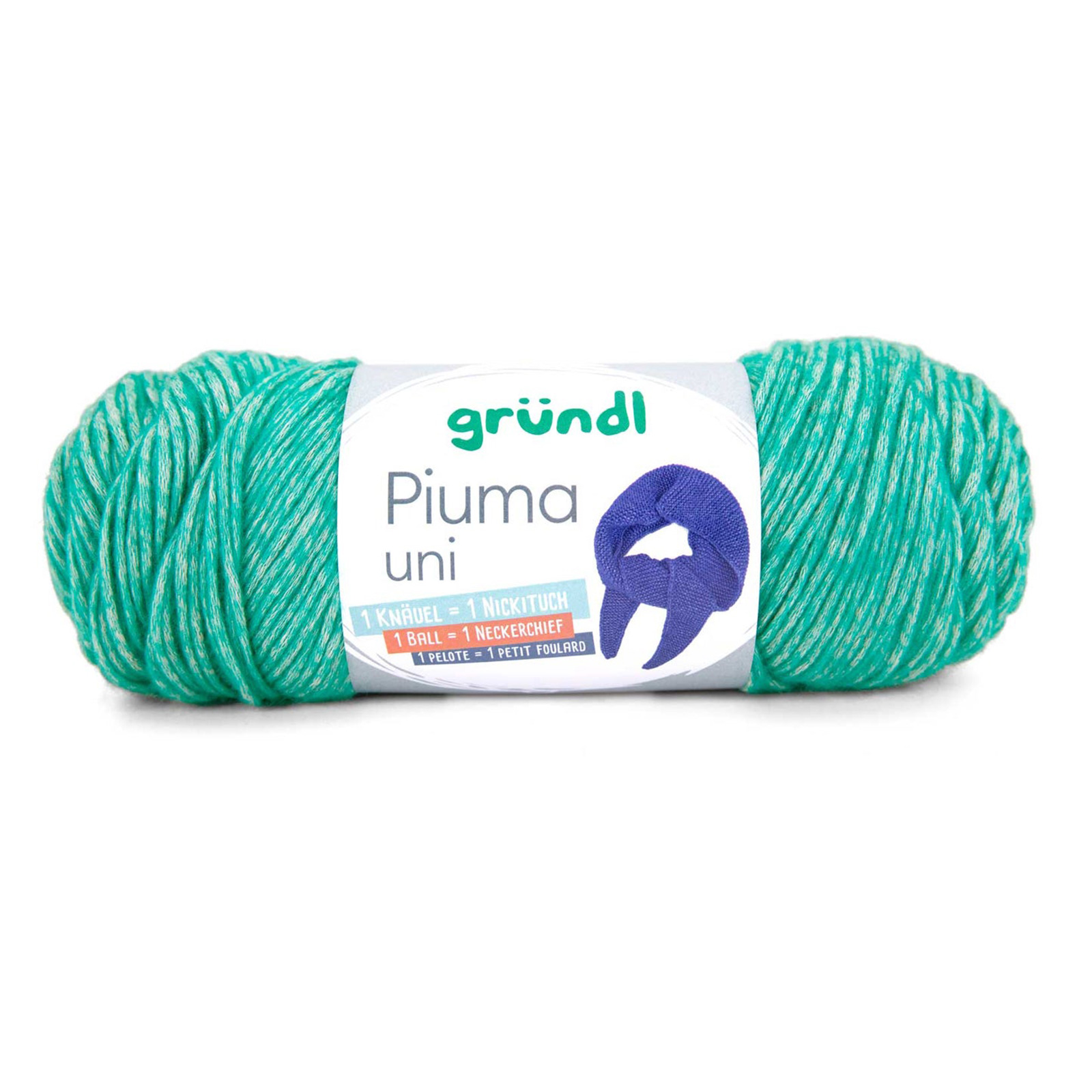 gründl piuma uni - sea green (10) - 100gr (200mt) | 1pc