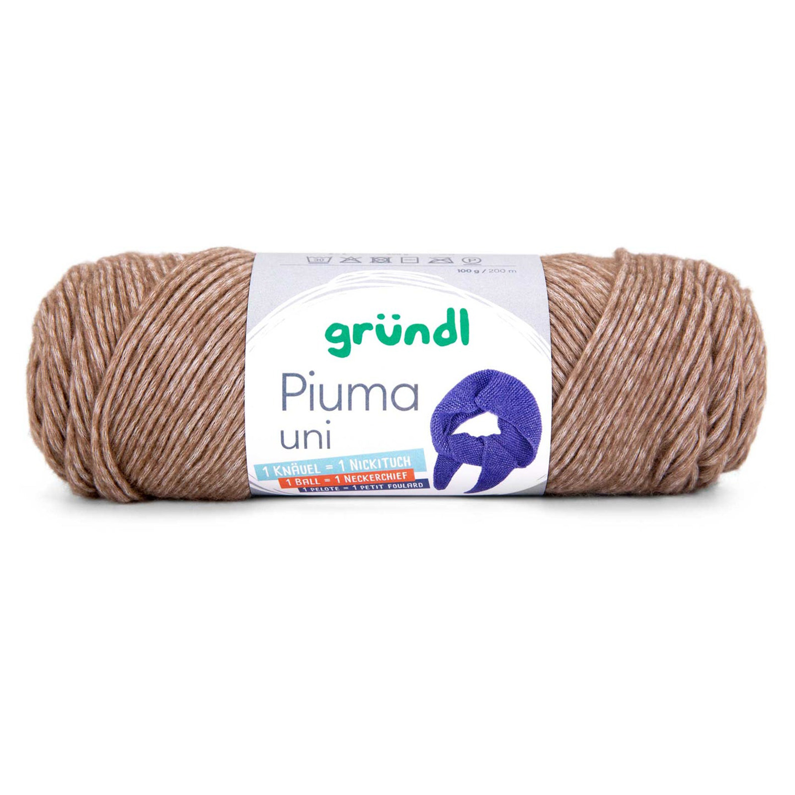 gründl piuma uni - mocha (13) - 100gr (200mt) | 1pc