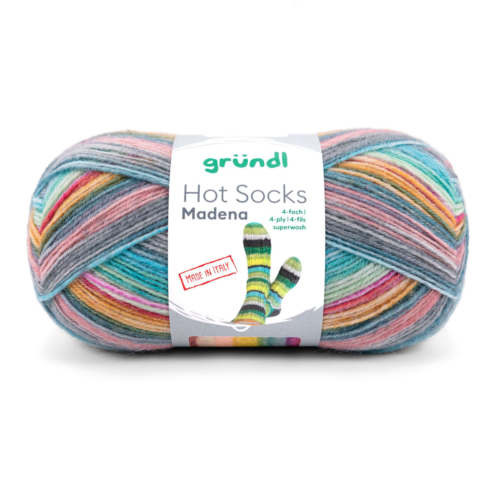 gründl hot socks madena - soft ice mix (05) - 100gr (420mt) | 1pc