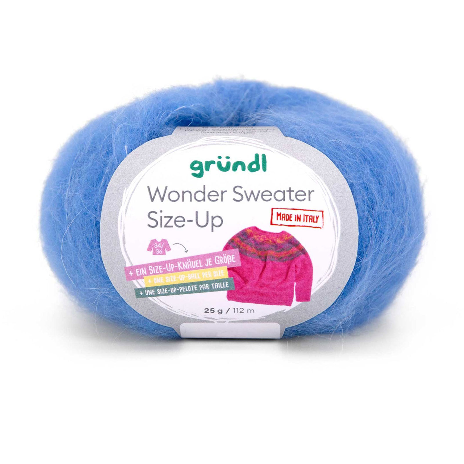 gründl wonder sweater size-up - bleu (03) - 25gr (112mt) | 1pc