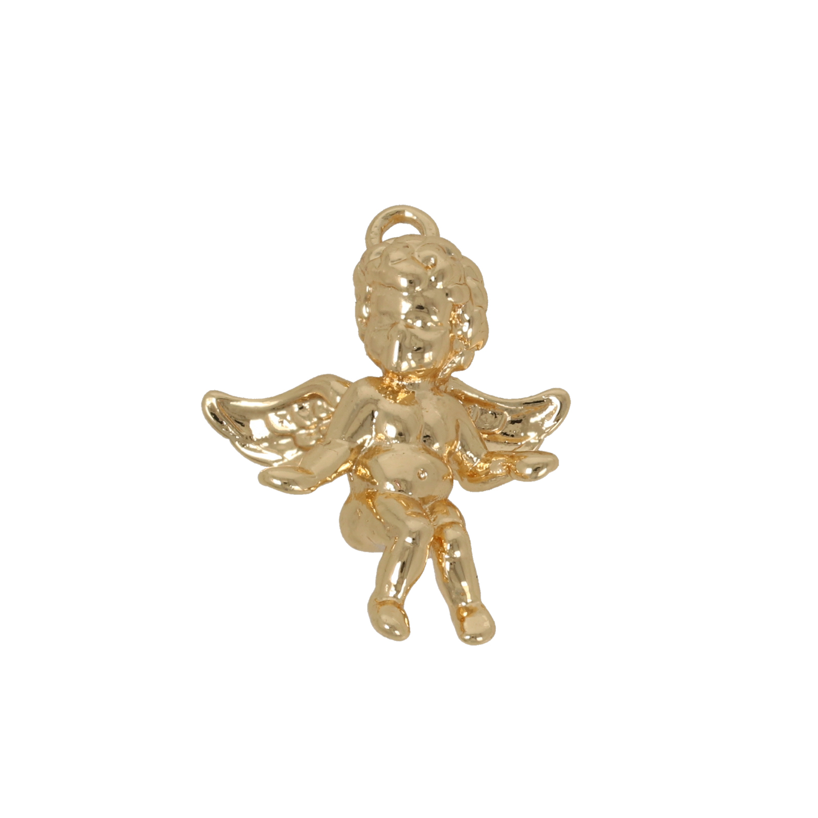 gold plated angel charm 22x16mm | 1pc
