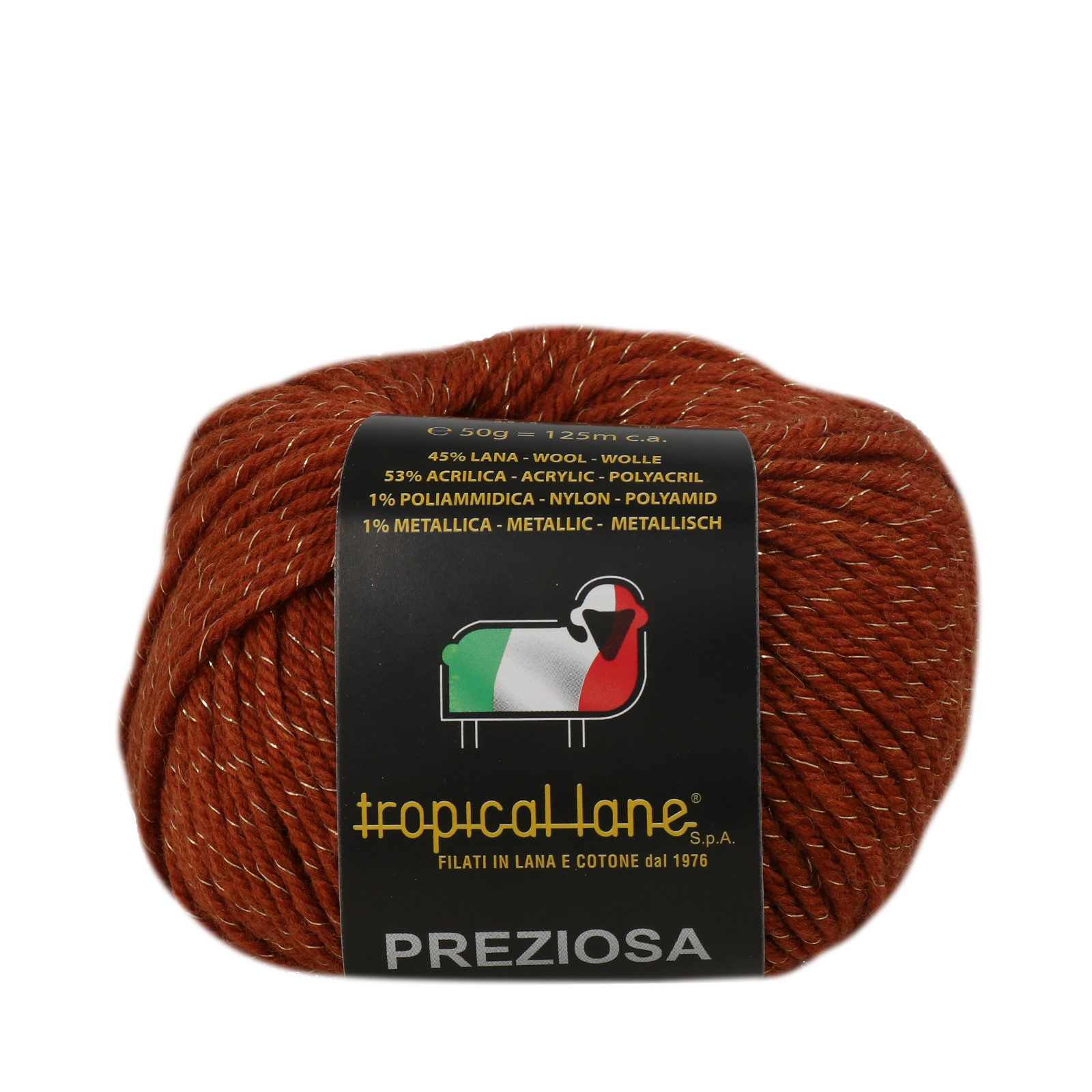 tropical lane preziosa - orange (163) - 50gr (125mt) | 1pc