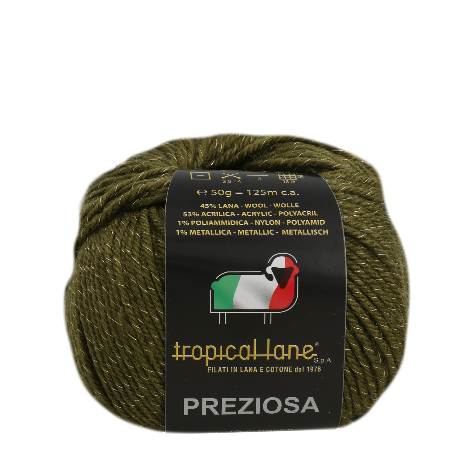 tropical lane preziosa - green (165) - 50gr (125mt) | 1pc