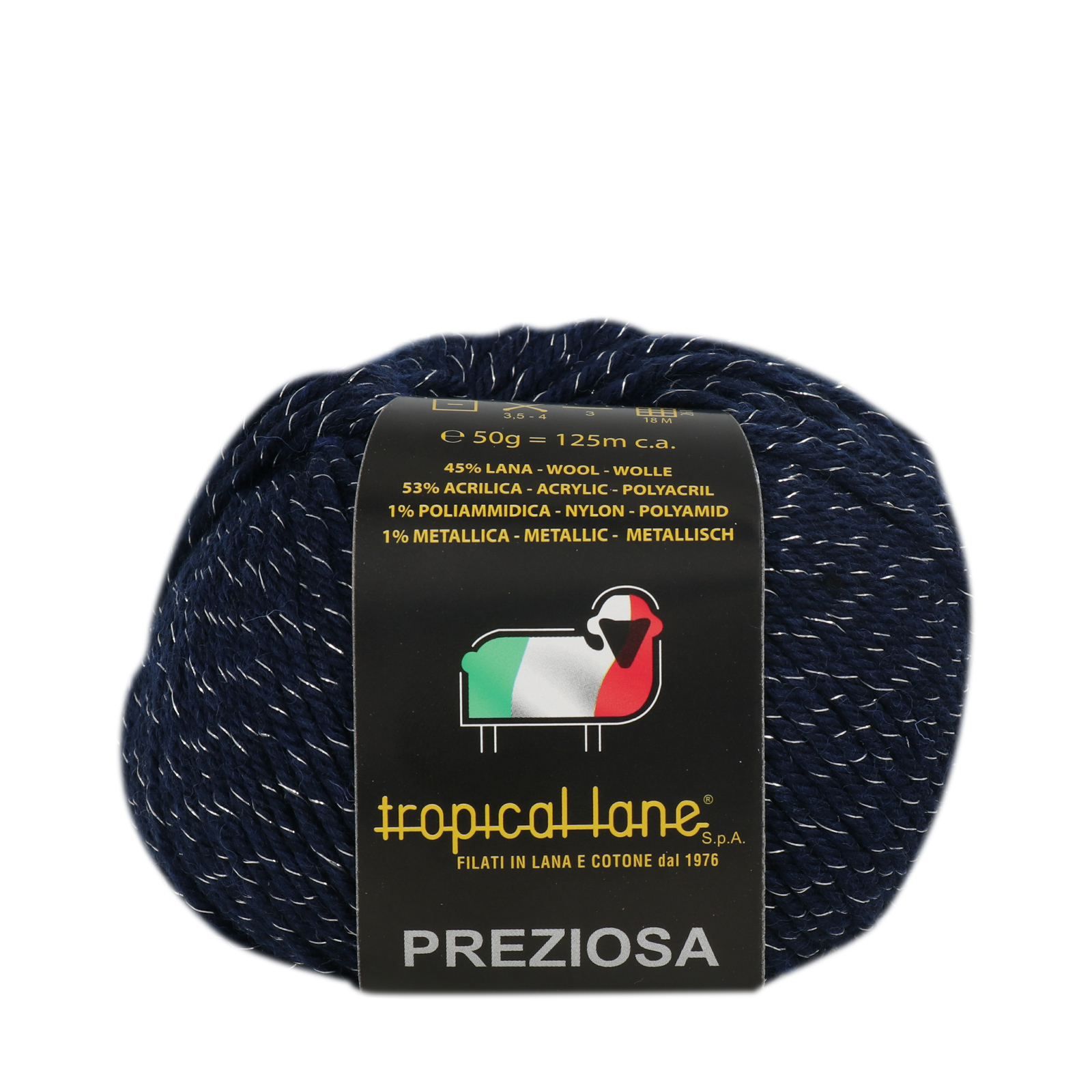 tropical lane preziosa - blu (168) - 50gr (125mt) | 1pc
