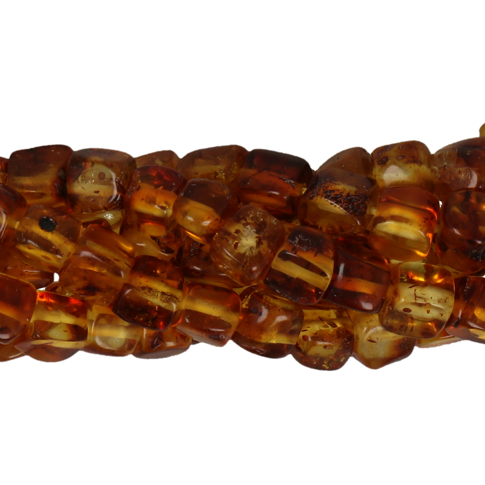 baltic amber honey cube 7-8mm aprox. | 10pc