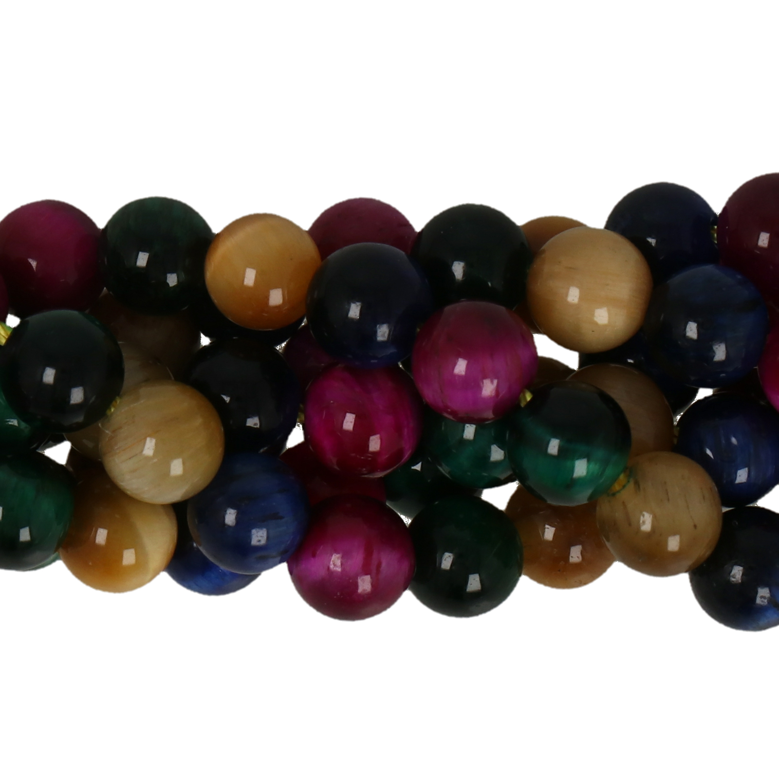 tigerauge dyed glatt runde 6mm | strang 38/40cm
