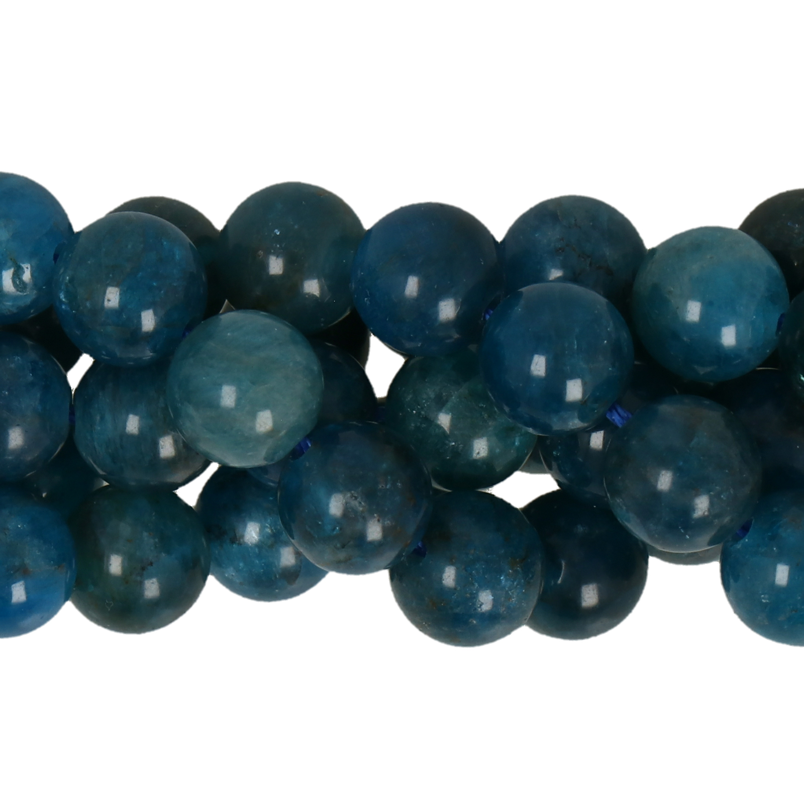 apatite smooth round 8mm | 6pc
