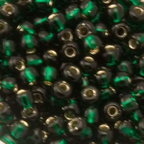 saatperlen toho 6/0 silver-lined green emerald (36) | 10gr