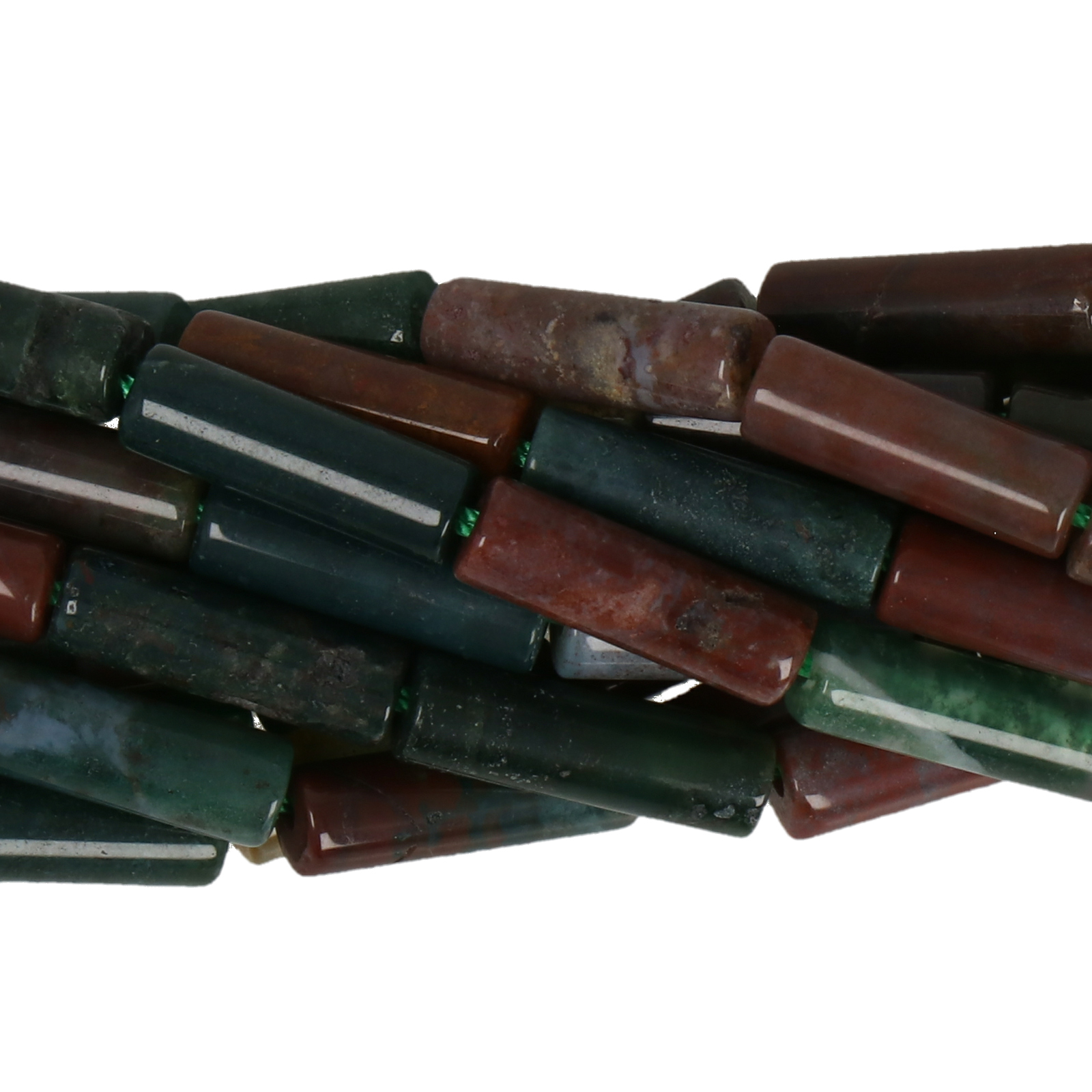 indischer achat glatt rohr 13x4mm | strang 38/40cm