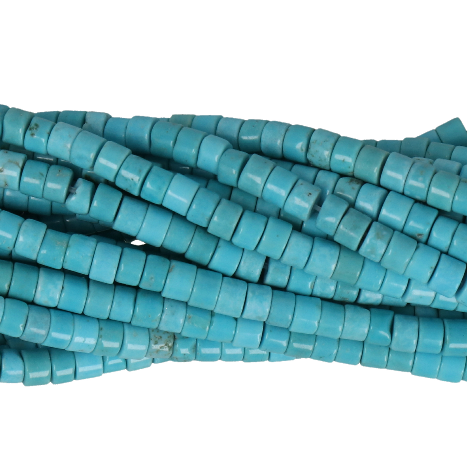türkis howlite heishi 3x2mm | strang 38/40cm
