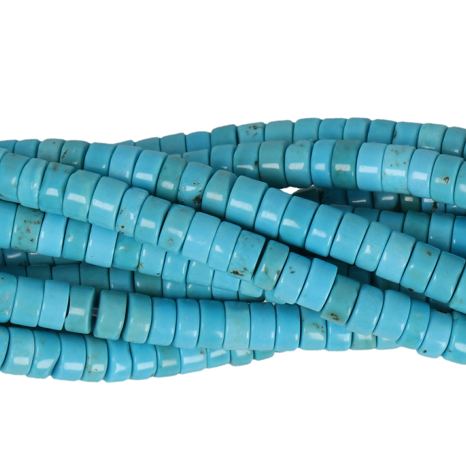 türkis howlite heishi 4x2mm | strang 38/40cm
