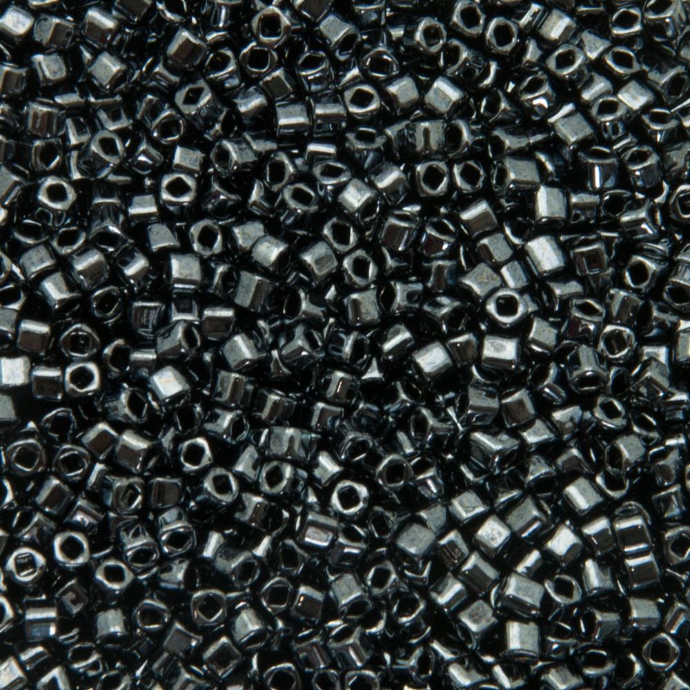 cube toho beads 1,5mm - metallic hematite (81) | 10gr