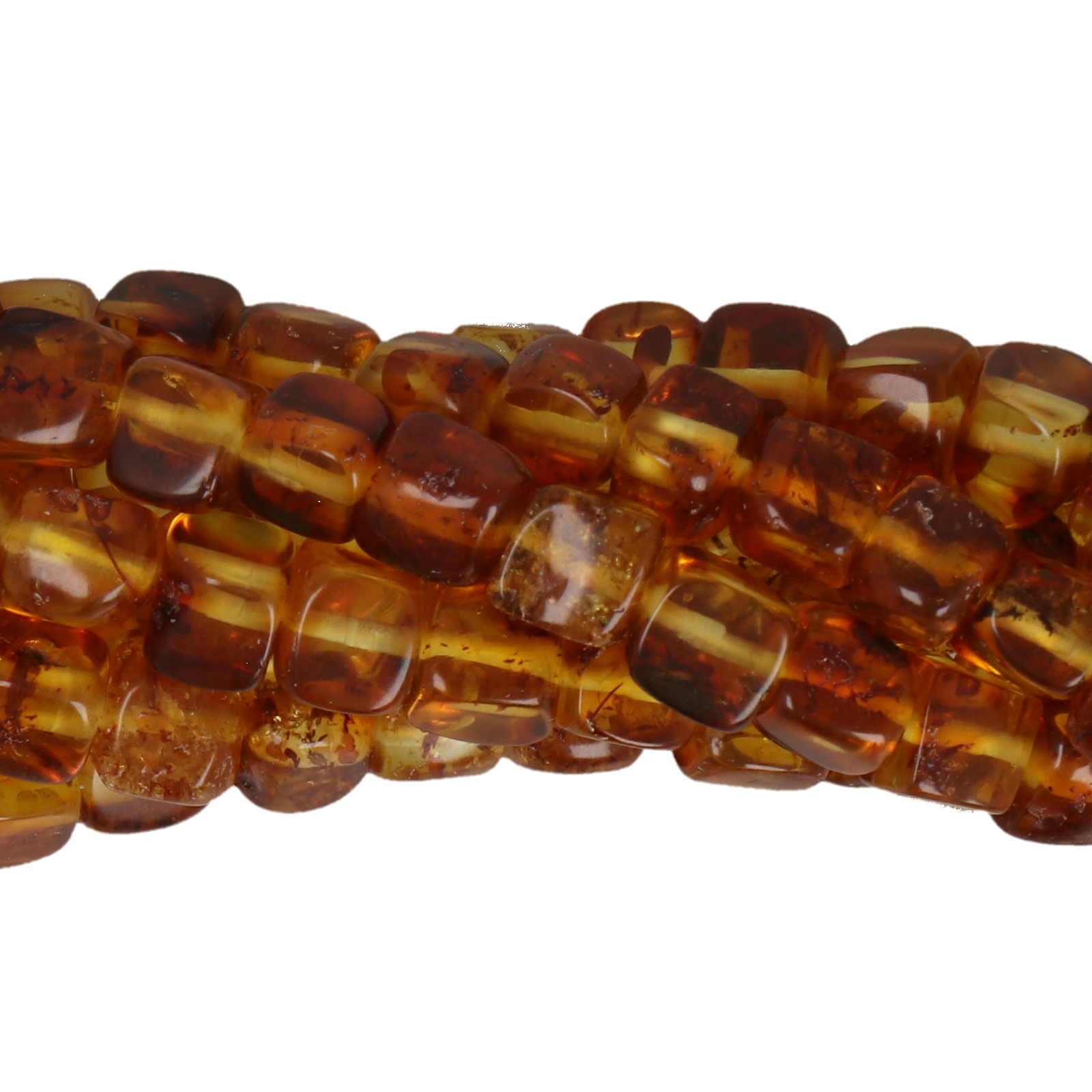 baltic amber honey cube 7-8mm aprox. | 15/16-inch strand approx.