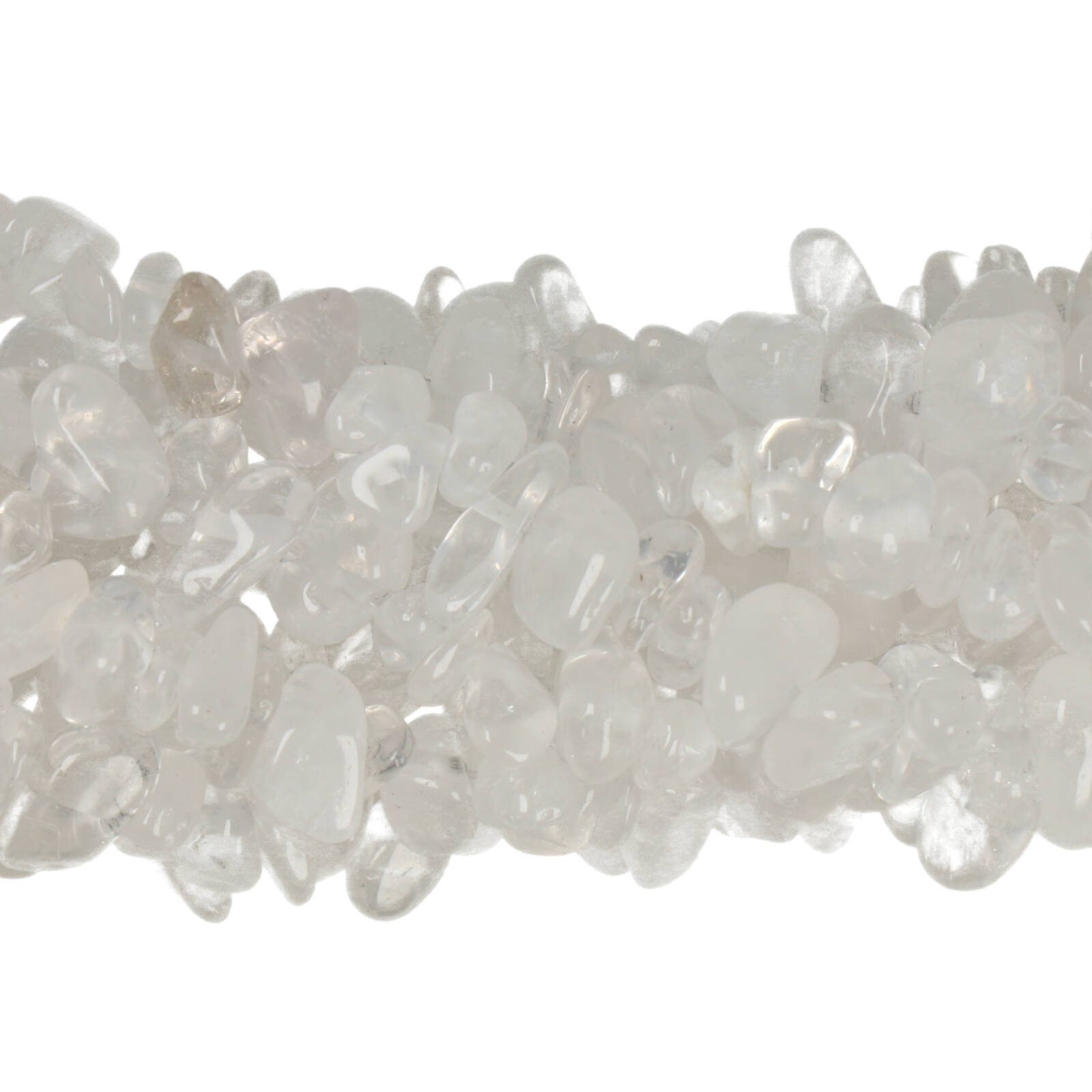 rock crystal chips 5-10mm | 32-inch strand approx.