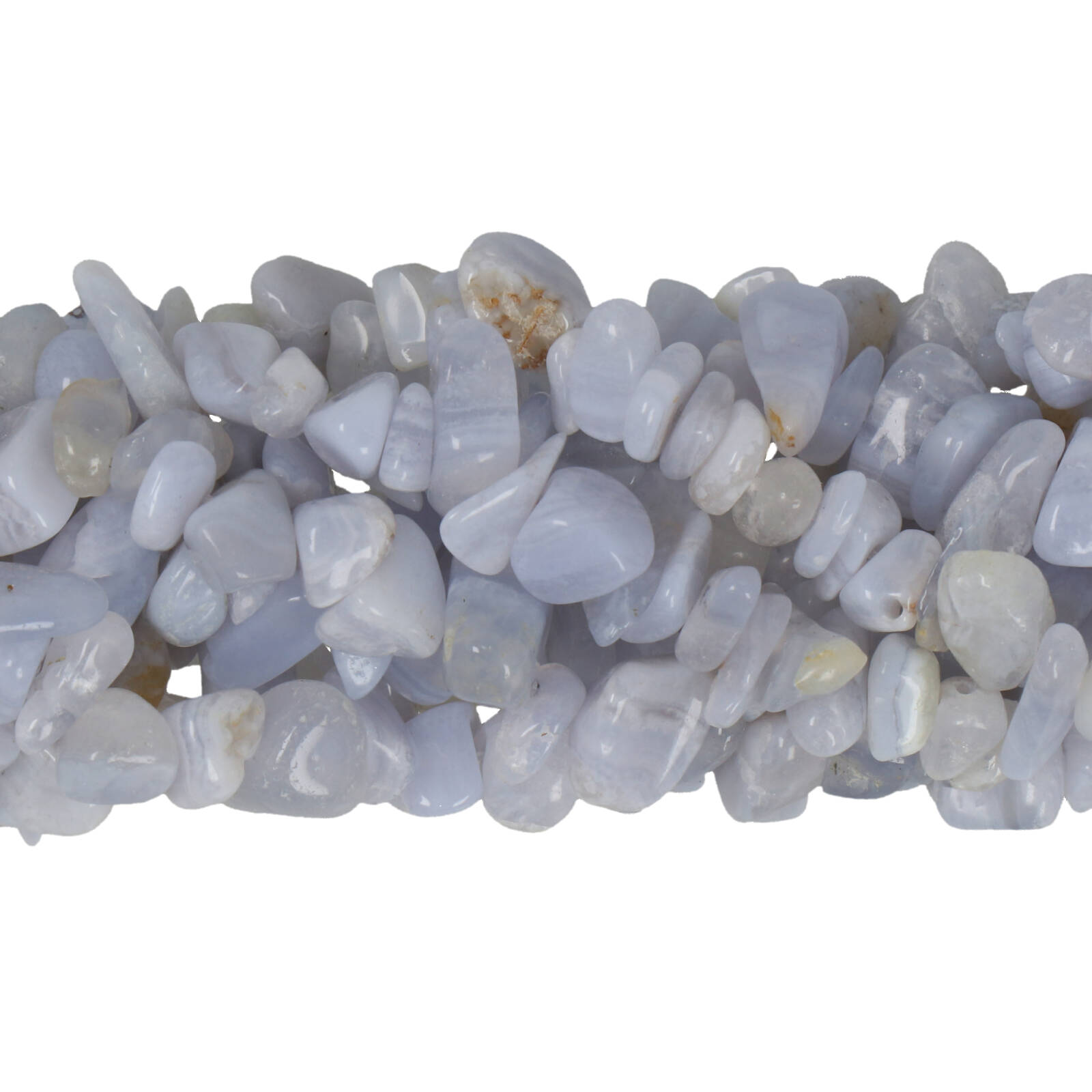 blue lace agate chips 5-10mm | 32-inch strand approx.
