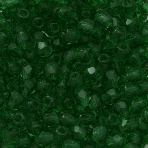 böhmische glasschliffperlen green emerald 3mm | 50st