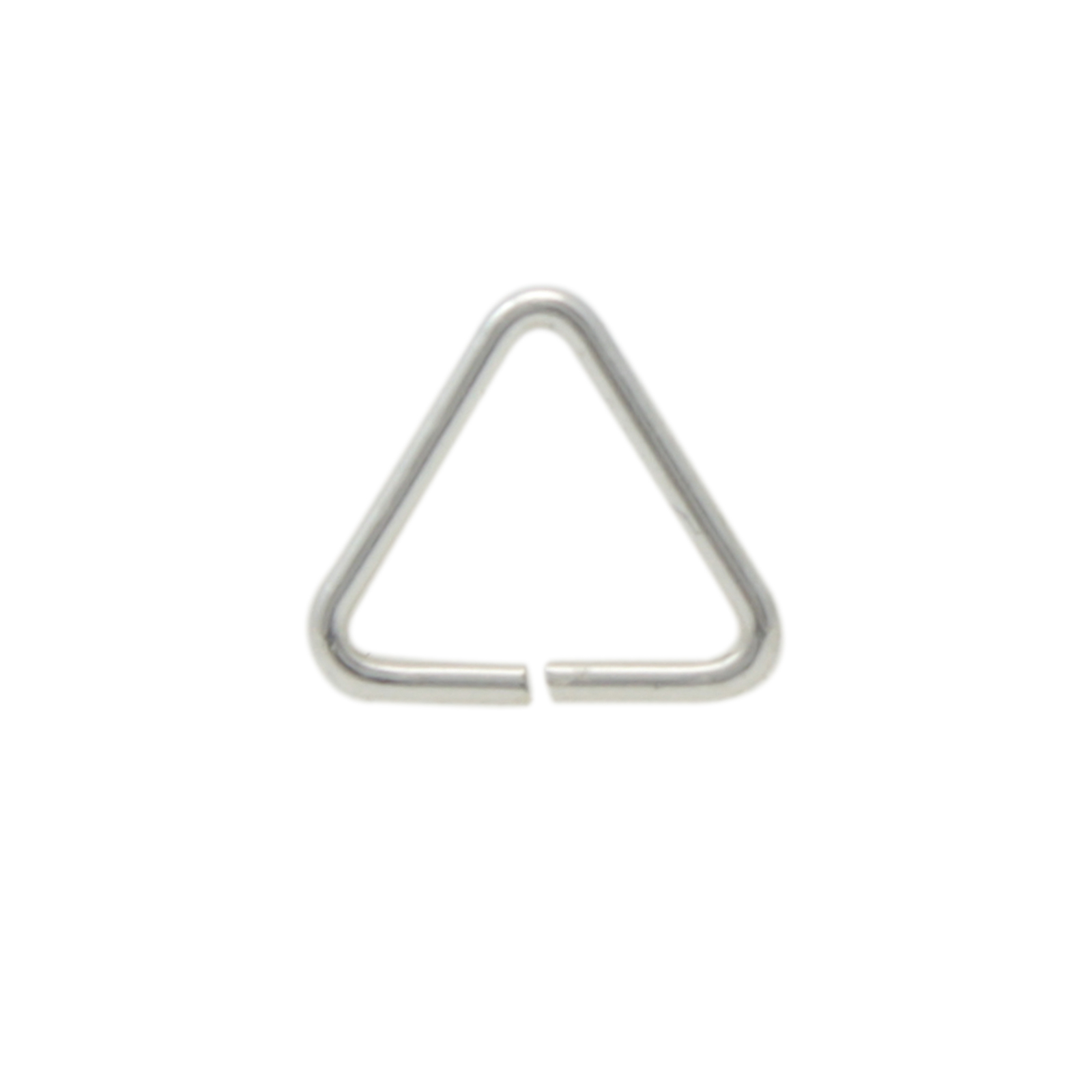 sterling silver open triangle jump ring 925 8x7mm - wire 0,8mm | 8pc