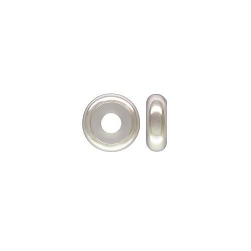 sterling silver stopper large hole beads 7x2,7mm | 2pc