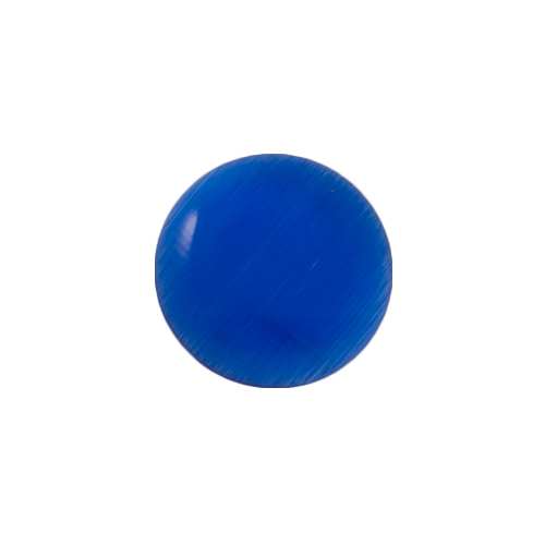 blue cat's eye cabochon smooth round 18mm (thin) | 10pc