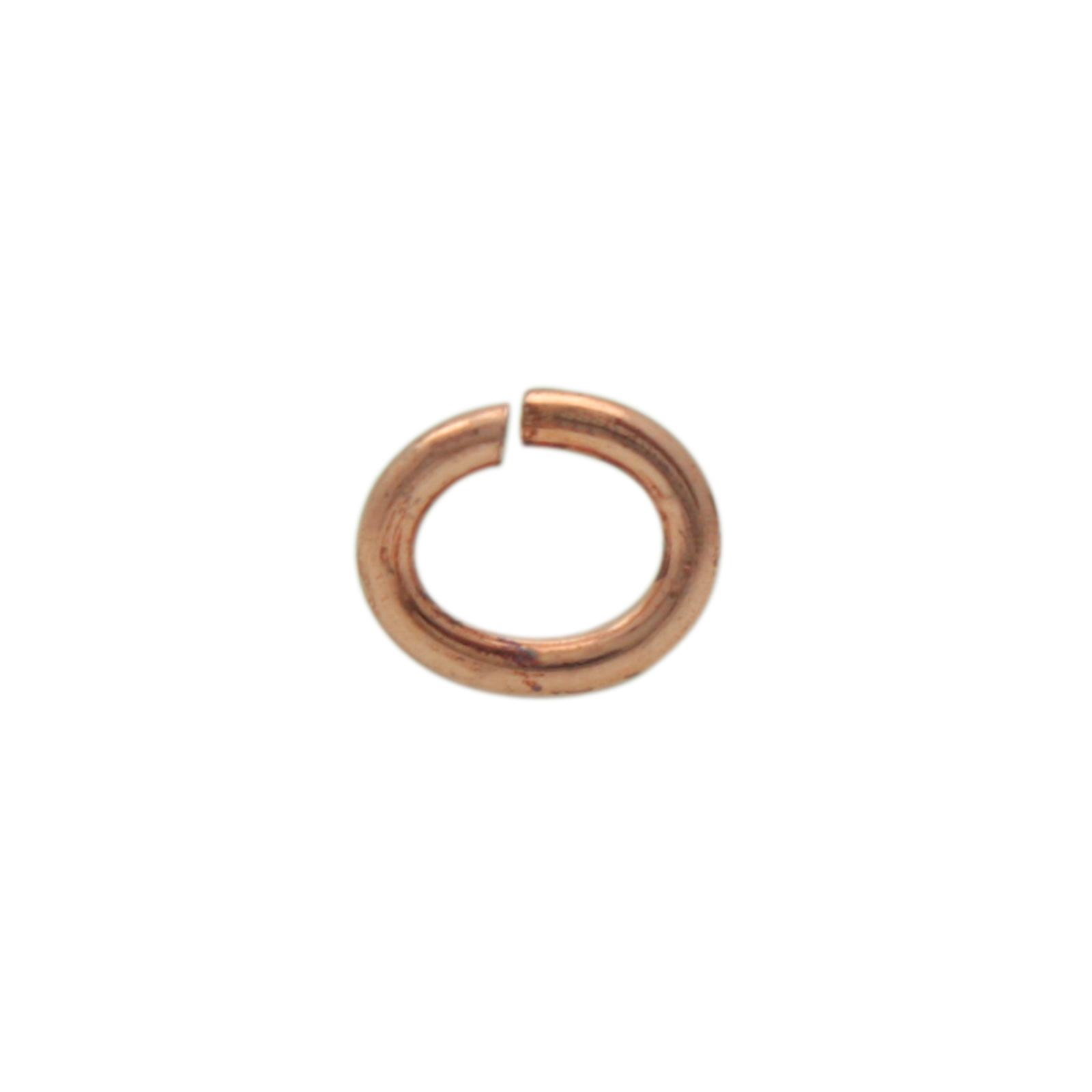 copper plated open jump ring 5x4mm - wire 0,8mm | 48pc