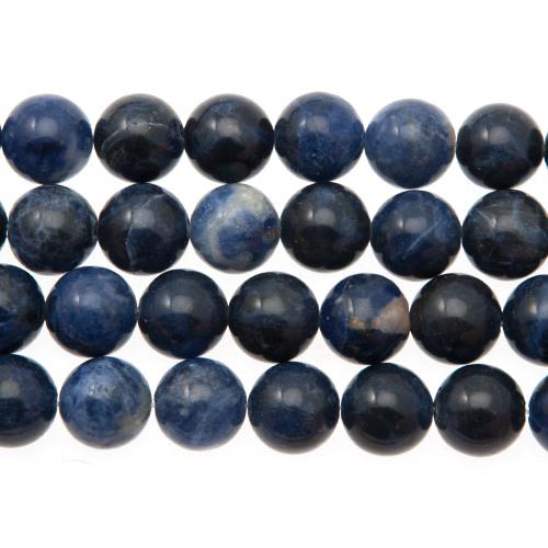 sodalite smooth round 10mm | 15/16-inch strand