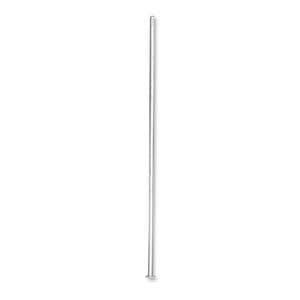 rhodium silver plated headpin 50mm - wire 0,73mm | 100pc