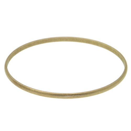raw brass bangle dome 3mm | 1pc