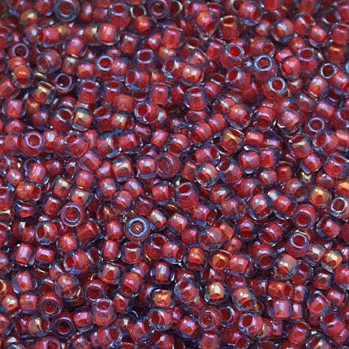 rocaille toho seed beads 11/0 - inside color light sapphire/hyacinth lined (304) | 10gr