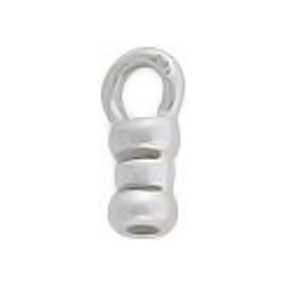 sterling silver crimp end 7x3mm (width 1mm) | 2pc