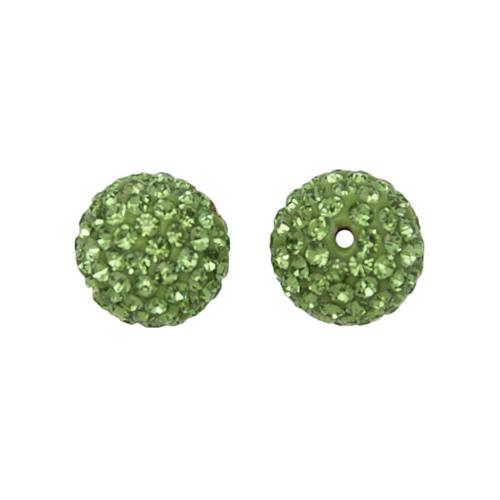 pavé runde perlen peridot 10mm | 1st