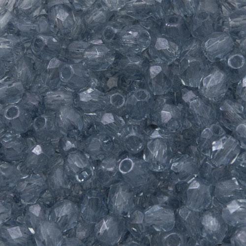böhmische glasschliffperlen luster transparent blue 3mm | 50st