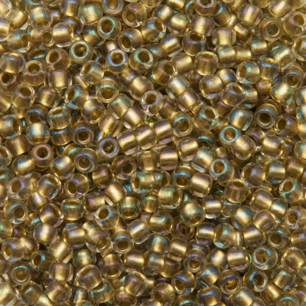 saatperlen toho 8/0 inside color crystal/gold lined (262) | 10gr