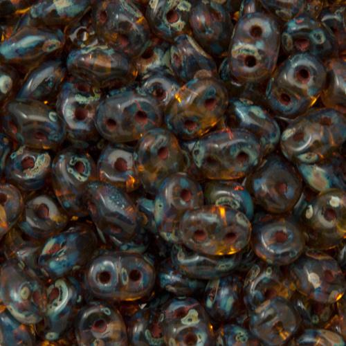 superduo seed beads 5x2,5mm - jonquile/picasso | 10gr