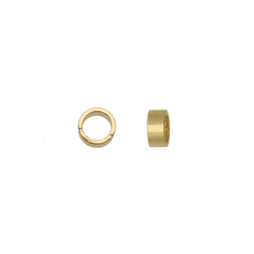 gold plated crimp tubes 3x2mm | 100pc
