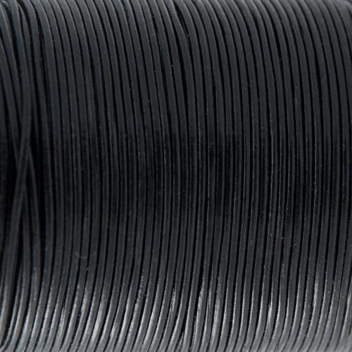 black leather cord - diameter 1mm | 4mt