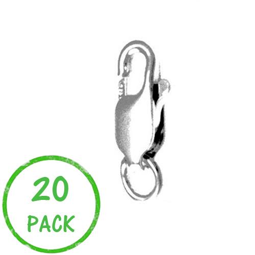 sterling silver lobster clasp 12mm (bulk pack) | 20pc