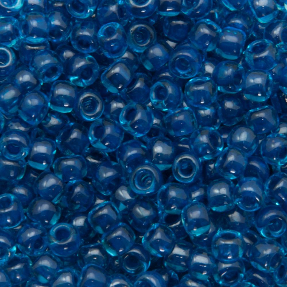 rocaille toho seed beads 6/0 - inside color aqua/capri lined (932) | 10gr