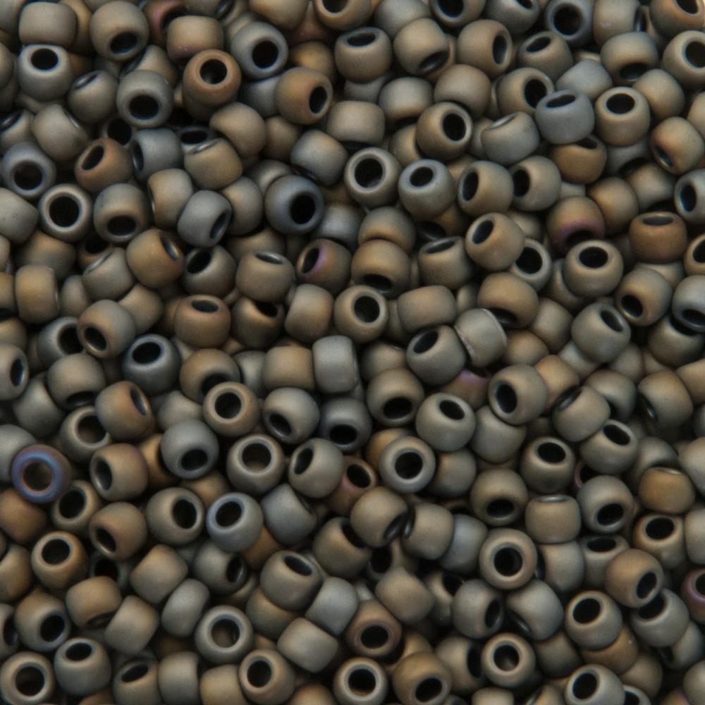 rocaille toho seed beads 8/0 matte color iris grey (613) | 10gr
