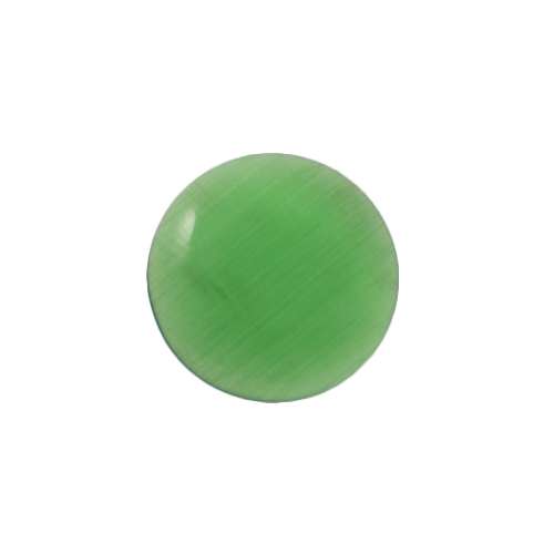emerald cat's eye cabochon smooth round 18mm (thin) | 10pc