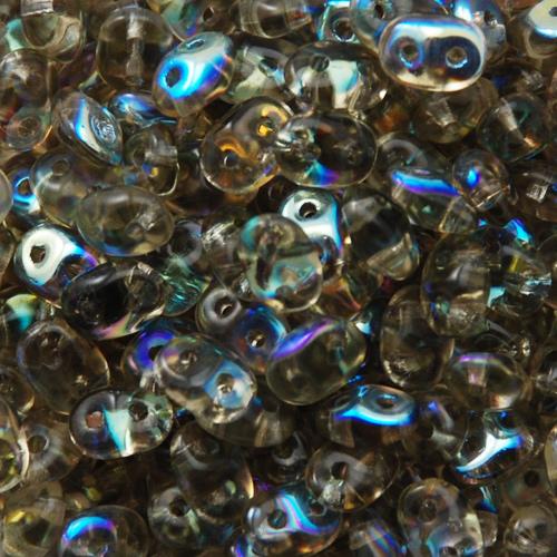 superduo perlen 5x2,5mm black diamond ab | 10gr