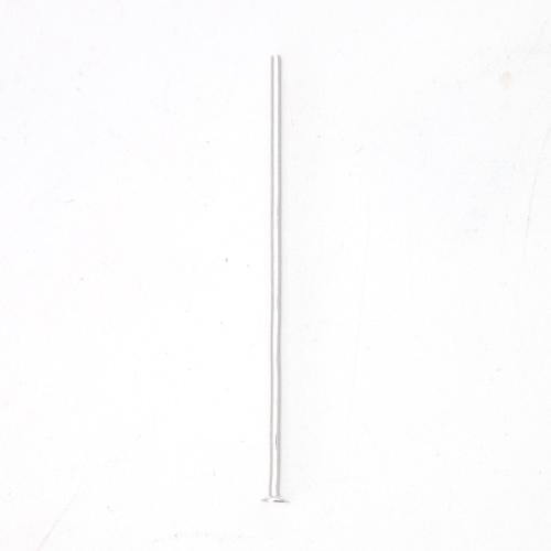 silver plated headpin 25mm - wire 0,70mm | 100pc