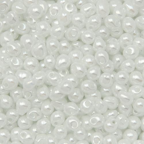 drops miyuki 3,4mm white pearl | 10gr