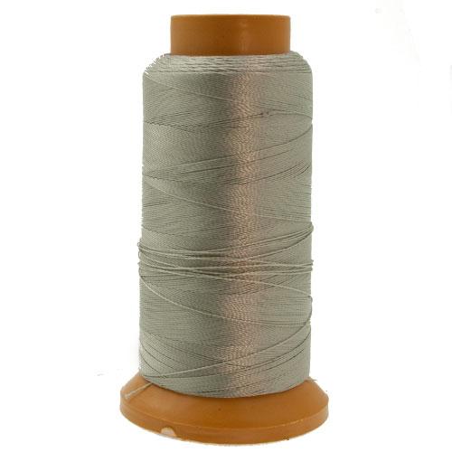 silver polyester thread - size 0,40mm - 600mt spool | 1pc