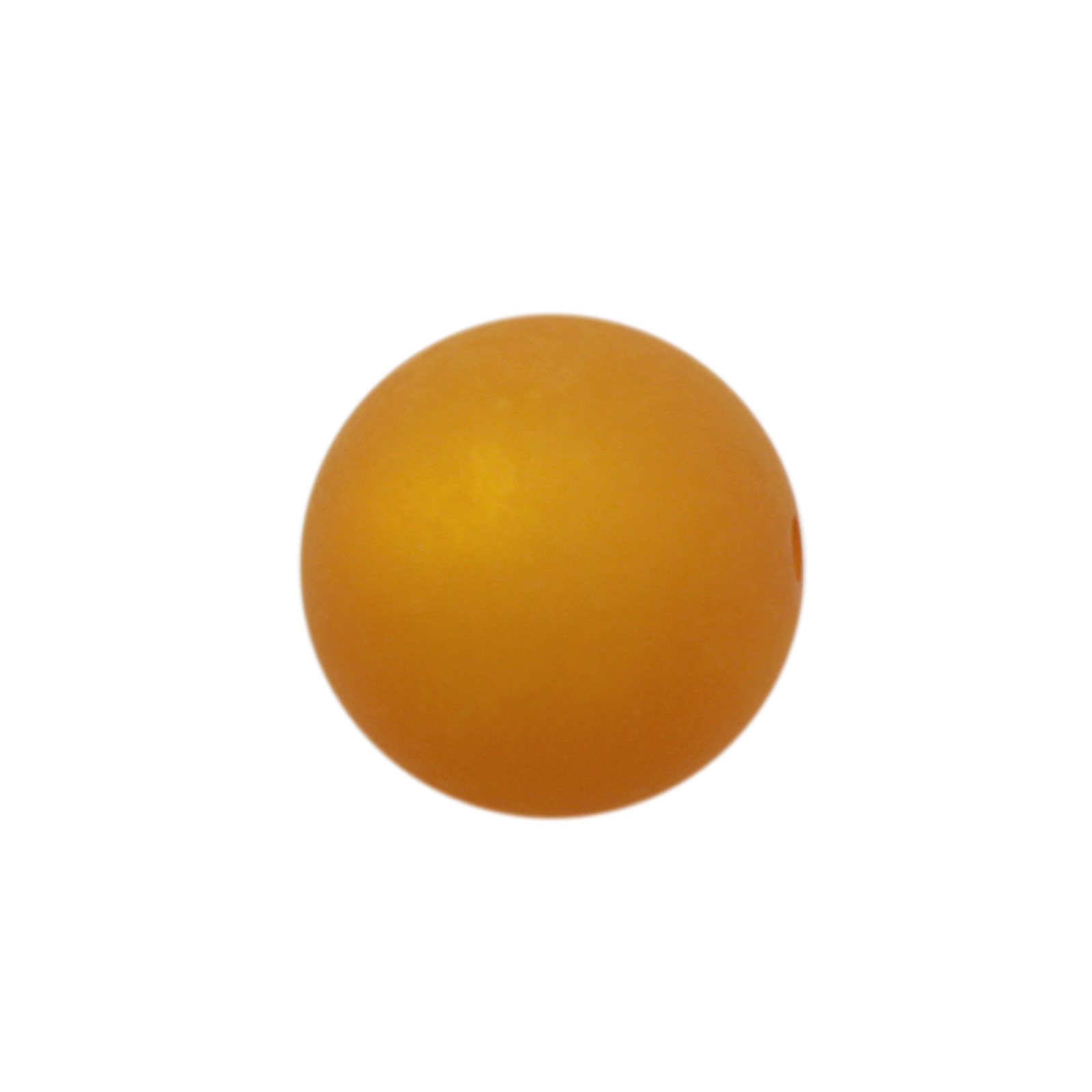 perle polaris frosted - runde gelb 16mm | 2st