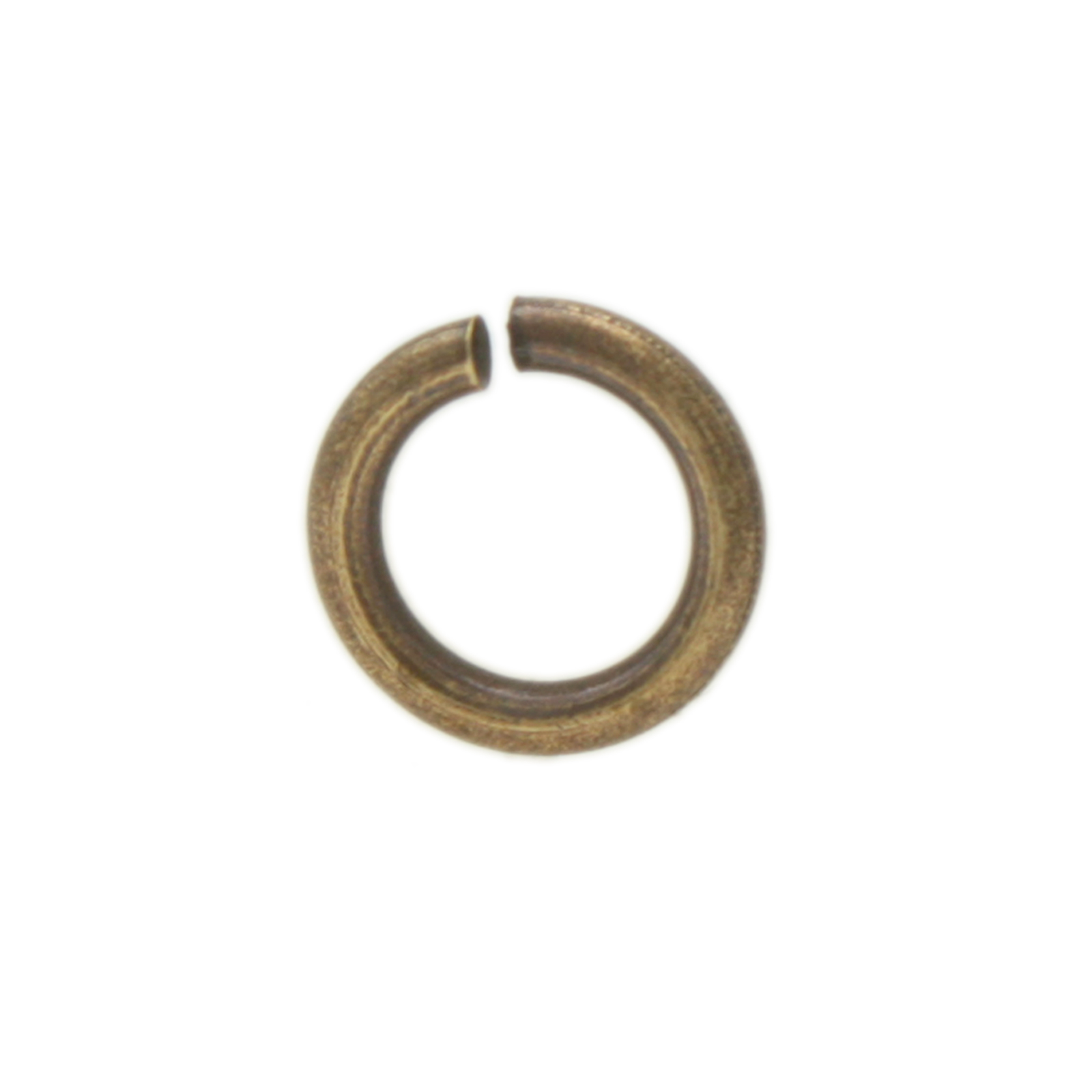 antique brass plated open jump ring 7mm - wire 1mm | 100pc